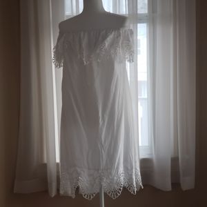 White Off shoulder Dress